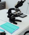 Plastik Mikroskop Slayt Saklama Kabı - Slide Kutusu 20li - Lamel Taşıma Standı - 5 Renklik Set