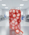 PTFE Hidrofobik Şırınga Filtre 0.45µm - Kırmızı | Non Steril - 100 Adetlik Set - Yüksek Kaliteli