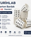 ZURIHLAB Karton Bardak 7 Oz Standart 100 Adet - Tek Kullanımlık Karton Bardak