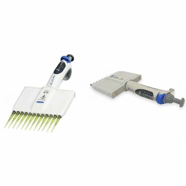 12 Kanallı Otomatik Pipet 10–100 µl – Dijital Mikropipet – Zurih Lab