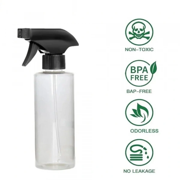 400 ml Şeffaf PP Sprey Şişesi – 50 Adetlik Toptan Set