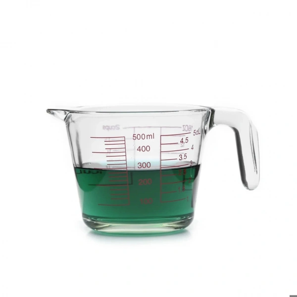 Kulplu Cam Ölçü Kabı Beher 500 mL - Yüksek Kaliteli