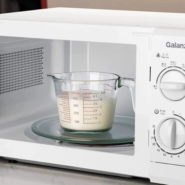 Kulplu Cam Ölçü Kabı Beher 500 mL - Yüksek Kaliteli