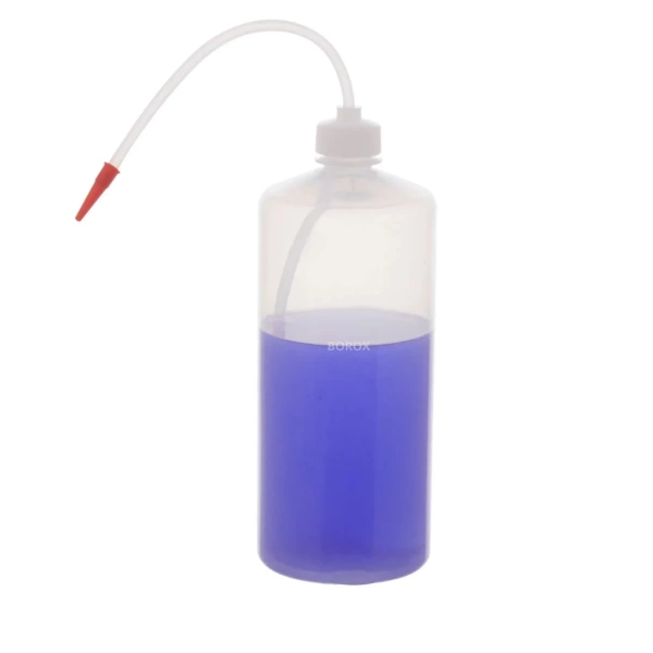 Plastik Uzun Form Piset 1000 ml - Şeffaf Yıkama Şişesi - 12 Adetlik Toptan Set