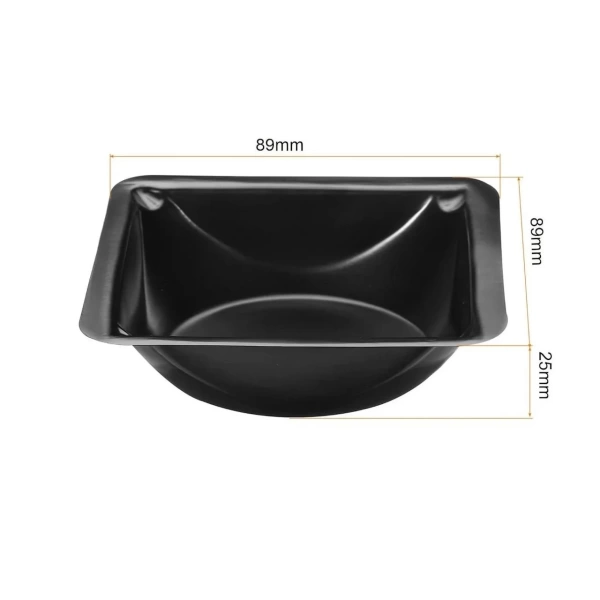 Plastik Kare Form 100 mL Tartım Kabı - 100 Adetlik Toptan Set - Yüksek Kaliteli