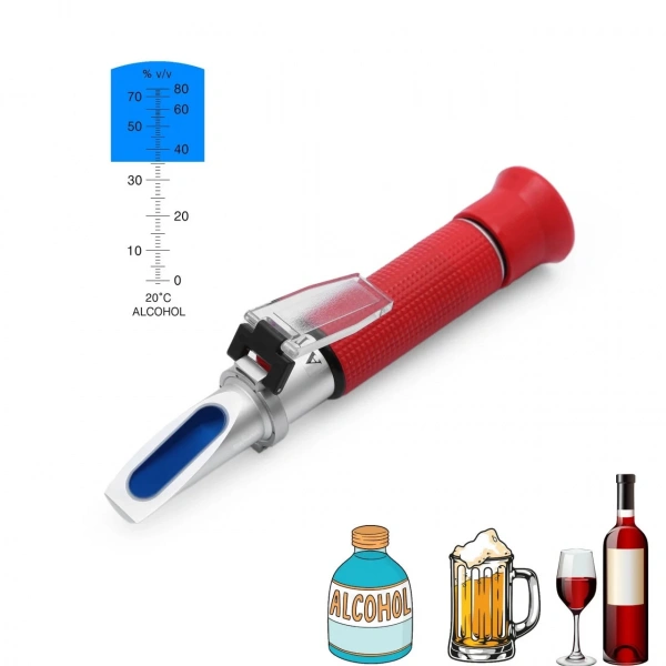 Alkol Refraktometre - Alkol Derecesi Ölçer % 0-80