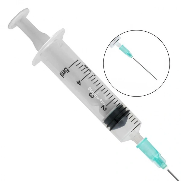 Steril Enjektör Şırınga 5cc (5mL) - 3 Parça - 100 Adetlik Set
