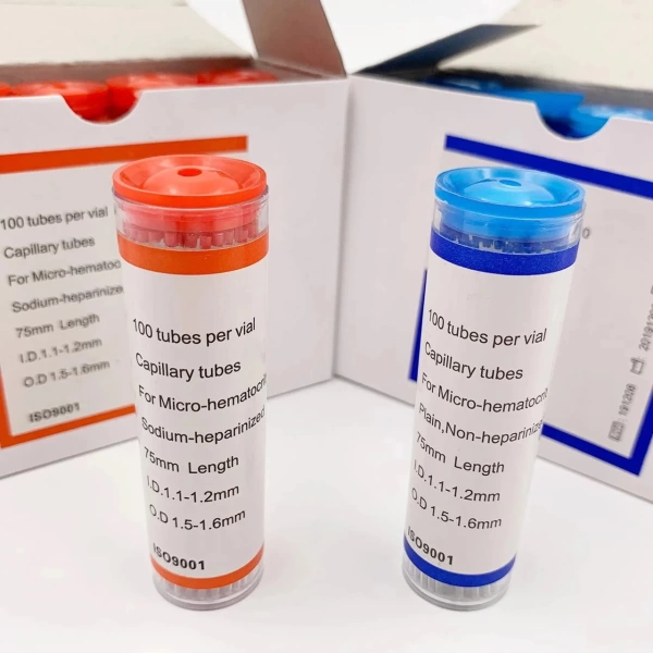 Mikrohematokrit Tüp (Kapiler Tüp) Heparinli + Heparinsiz Set | Yüksek Kaliteli