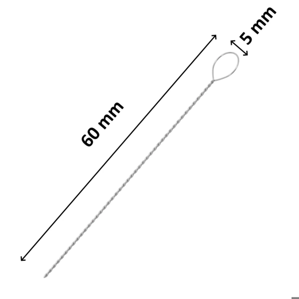 Öze Ucu 5 mm - Halka Uçlu - 10 Adetlik Set - Yüksek Kaliteli