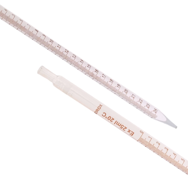 Serolojik Pipet - Cam Dereceli Pipet 25 mL - 5 Adetlik Set