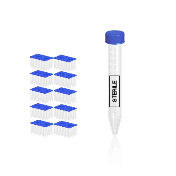 Steril Falkon/Falcon Tüpü 15 mL - Dibi Konik Santrifüj Tüpü - 500 Adetlik Toptan Set