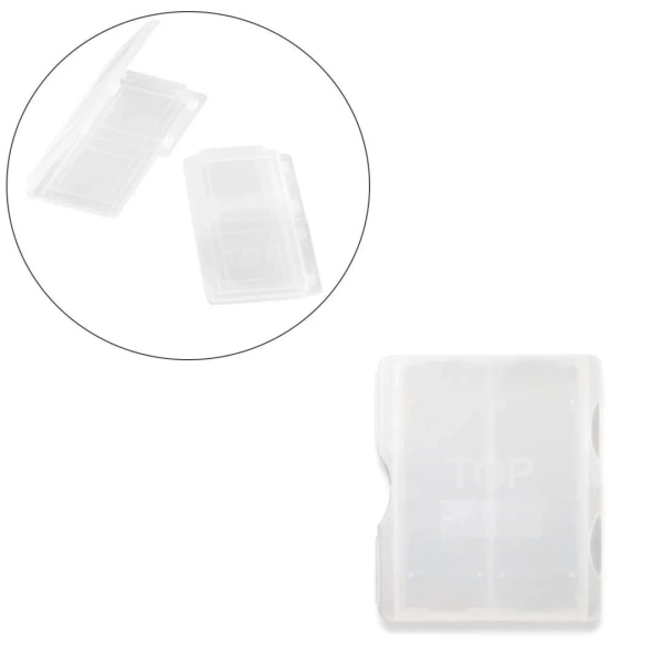 Plastik Mikroskop Slide Kutusu - Slayt Saklama Kabı 2 Yuvalı - Lam Taşıma Standı - 50 Adetlik Toptan Set
