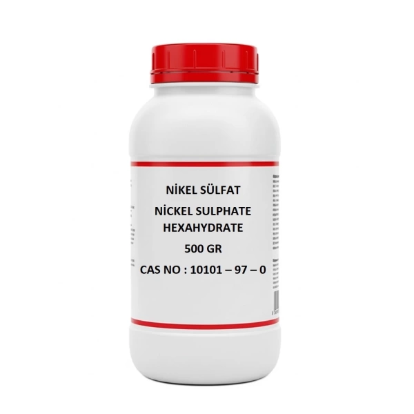 Nikel Sülfat 500 Gr - Nickel Sulphate Hexahydrate - (CAS No : 10101-97-0)