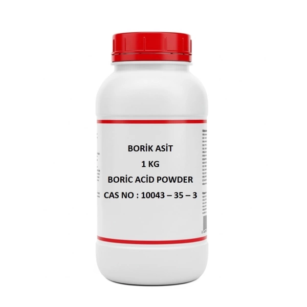 Borik Asit 1 Kg - Boric Acid Powder - (CAS NO : 10043-35-3) - Yüksek Kaliteli