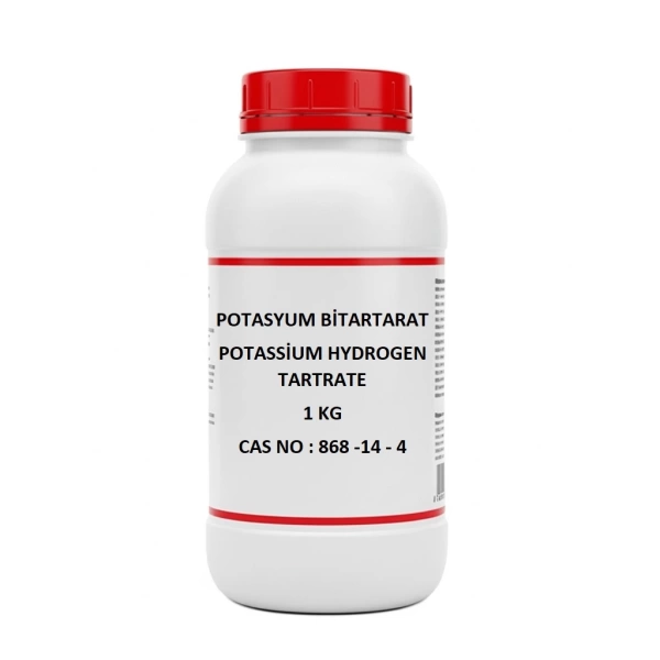 Potasyum Bitartarat 1 Kg - Potassium Hydrogen Tartrate - (CAS No : 868-14-4)