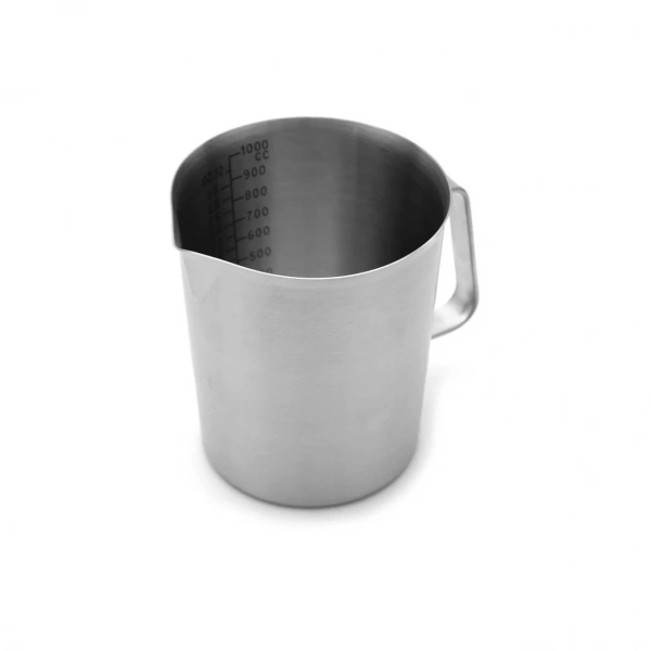 Kulplu Paslanmaz Çelik Beher 1000 mL - Ölçekli Beaker - Ölçü Kabı - 10 Adetlik Toptan Set - Yüksek Kaliteli