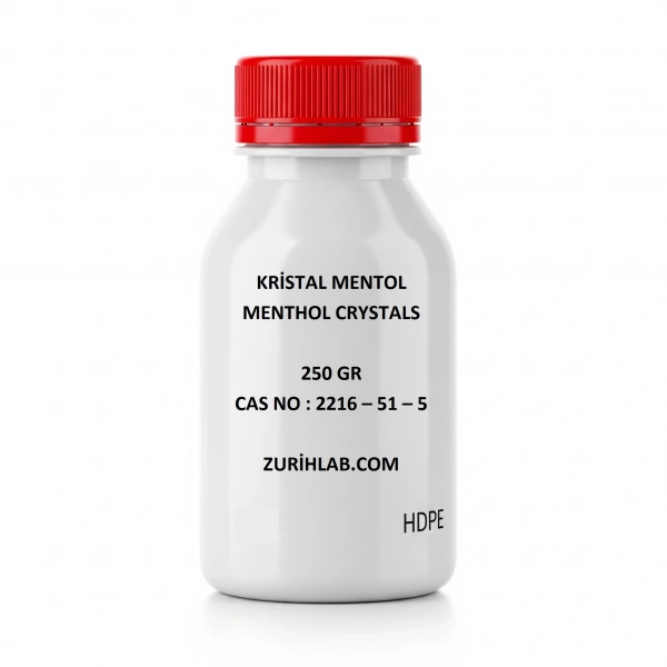 Kristal Mentol 250 GR – Menthol Crystals – Yüksek Saflıkta Doğal Mentol – Zurih Lab