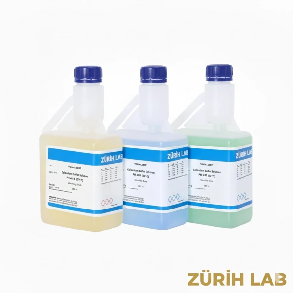 pH Metre Kalibrasyon Sıvısı – Tampon Çözeltisi 3’lü Set – Yüksek Kalite – Zurih Lab