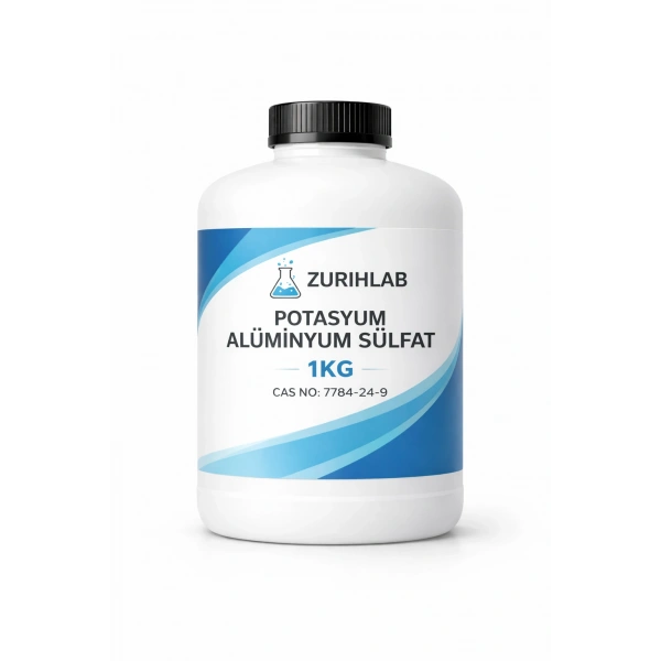 Potasyum Alüminyum Sülfat Şap – (Kristal Parça) – 1 KG – Yüksek Kaliteli Koagülant ve Su Arıtma Kimyasalı