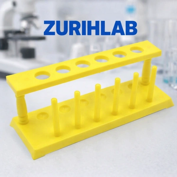 Plastik Deney Tüpü Standı 6 Tüplük - 22 mm - Yüksek Kaliteli