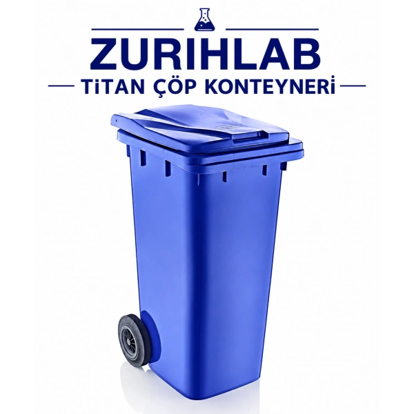 ZURIHLAB Titan Çöp Konteyneri - Darbeye Dayanıklı Sanayi Tipi Çöp Kovası