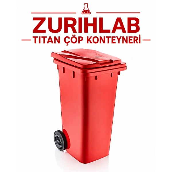 ZURIHLAB Titan Çöp Konteyneri - Darbeye Dayanıklı Sanayi Tipi Çöp Kovası