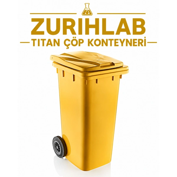 ZURIHLAB Titan Çöp Konteyneri - Darbeye Dayanıklı Sanayi Tipi Çöp Kovası