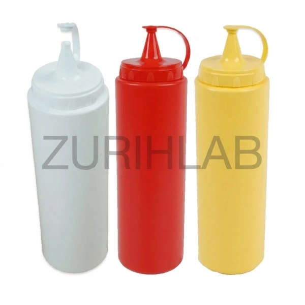 ZURIHLAB Sos Şişesi 720 ml – Mutfak ve Laboratuvar Tipi Sıkılabilir Sos Şişesi