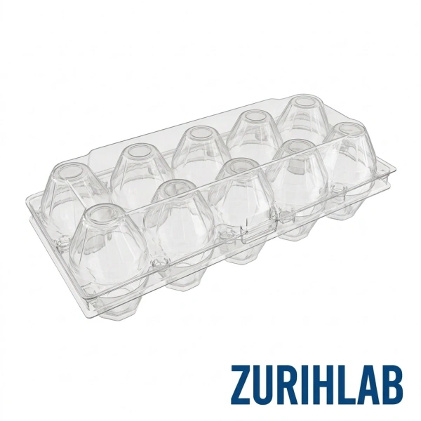 ZURIHLAB Yumurta Viyolü 10lu 125 Adetli - Plastik Yumurta Taşıma ve Saklama Viyolü