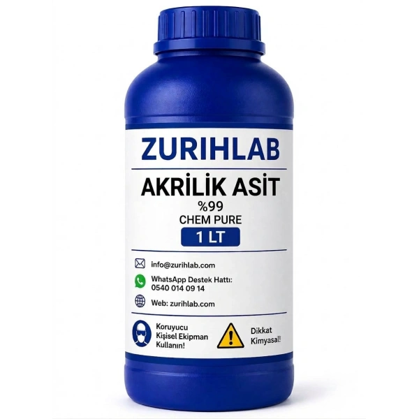 ZURIHLAB Akrilik Asit %99 Chem Pure - 1LT