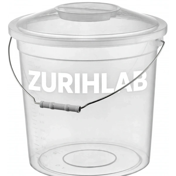 ZURIHLAB Kapaklı Şeffaf Kova 19Lt