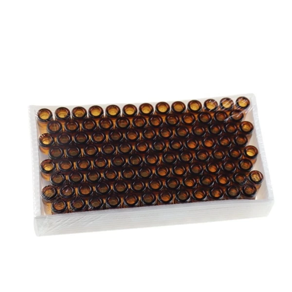 Amber Cam Vial 2 mL - Hacim Ölçekli - (Crimp ND11) - 100 Adetlik Toptan Set