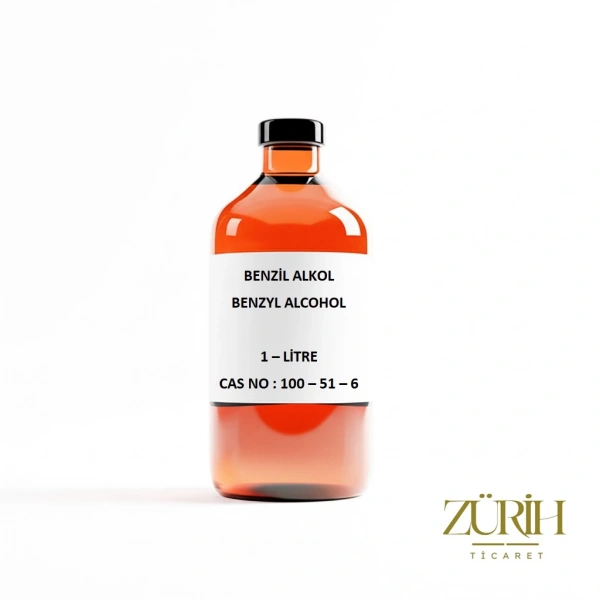 Benzil Alkol 1 Litre Cam Şişe - Benzyl Alcohol - (CAS No:100-51-6)