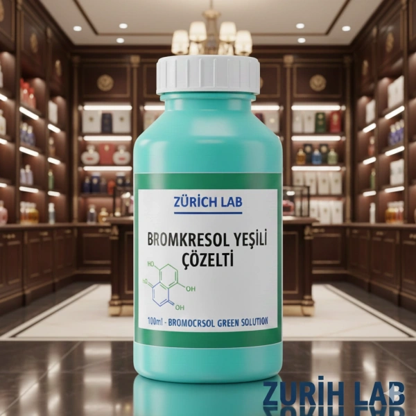 Bromkrezol Yeşili Çözelti 100 mL – Bromocresol Green Solution | Yüksek Kaliteli | Zurih Lab