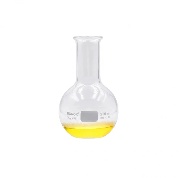 Cam Balon 250 mL - Dibi Düz - Şilifsiz Deney / Laboratuvar Balonu