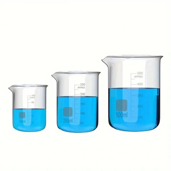 Cam Beher Seti ( 100mL + 250mL + 500mL ) 3 Adetlik Set
