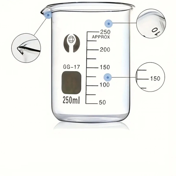 Cam Beher Seti ( 100mL + 250mL + 500mL ) 3 Adetlik Set