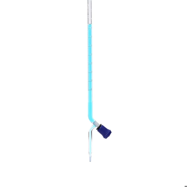 Cam Büret Düz 10 mL -  0.05 mL Teflon Musluk - Yüksek Kaliteli