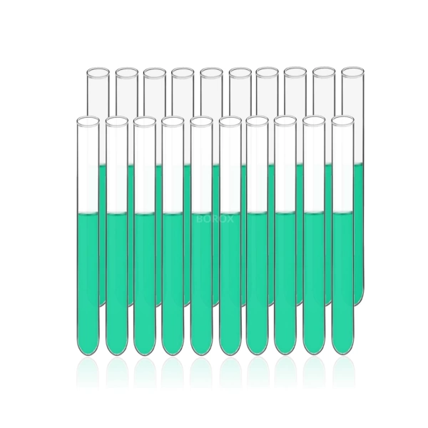 Cam Deney Tüpü (Test Tüpü) 18x180 mm - 10 Adetlik Set - Yüksek Kaliteli