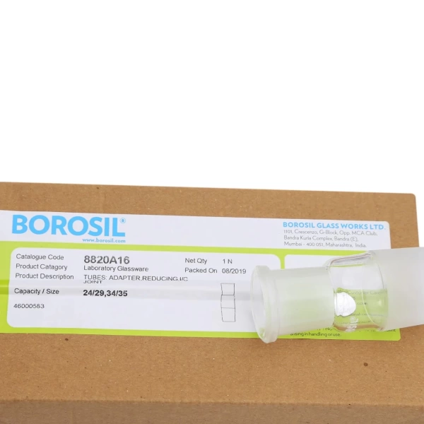 Cam Küçültme Adaptörü - Daraltma - (Soket Şilif : 24/29) - (Koni Şilif : 34/35) - %100 Borosilikat