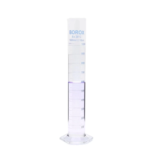 Cam Mezür 1000 mL - Dereceli Silindir Mavi Skala