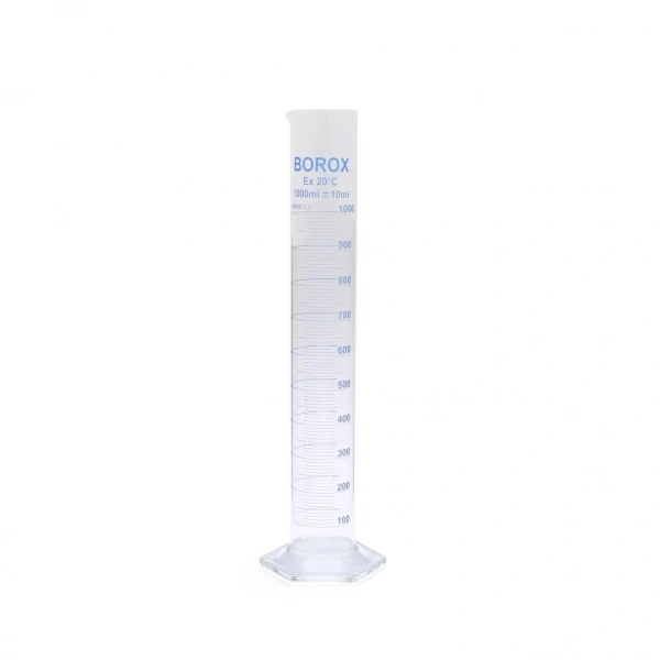 Cam Mezür 1000 mL - Dereceli Silindir Mavi Skala