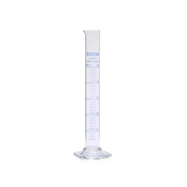 Cam Mezür 50 mL - Dereceli Silindir Mavi Skala