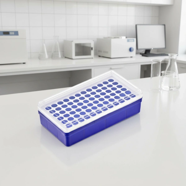 Deney Tüpü (Eppendorf) Standı – Deney Tüpü için Laboratuvar Rafı - Ependorf Tüp Standı - Yüksek Kaliteli
