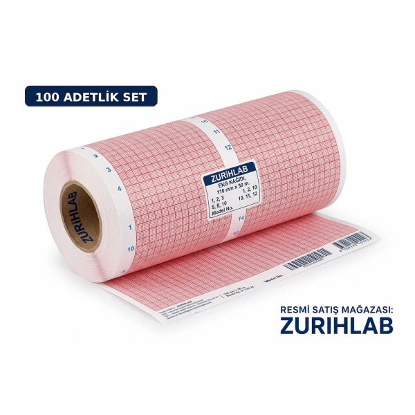EKG Kağıdı 110 mm x 30 m Rulo - Medikal Kağıt