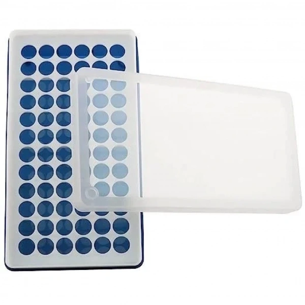 Eppendorf Tüp Standı – 72 Delikli | 1.5 mL Deney Tüpü için Laboratuvar Rafı