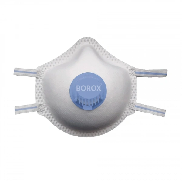 FFP2 Filtreli Koruyucu Toz Maskesi - Ventilli Konik Maske - 50 Adetlik Toptan Set