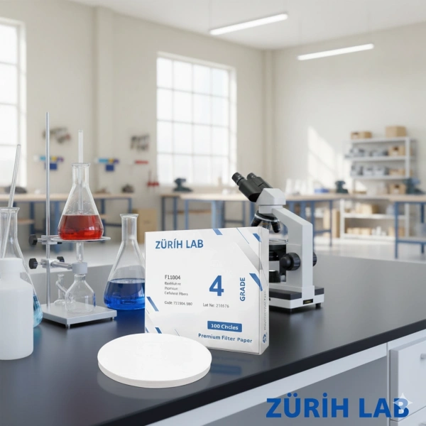Filtre Kağıdı 90 mm – Kalitatif Hızlı Grade 4 | Laboratuvar Filtrasyon Kağıdı – Zurih Lab