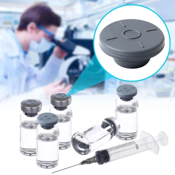 Flakon Kauçuk Tıpa 20mm - Butil Tapa 100 Adetlik Set - Sızdırmaz Laboratuvar Flakon Tıpası - Zurih Lab