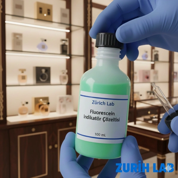 Fluorescein İndikatör Çözeltisi 100 mL – Yüksek Kaliteli Laboratuvar Reaktifi | Zurih Lab